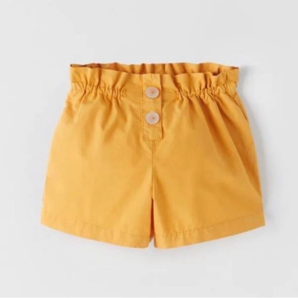 Zara Kids Paperbag Stretch Shorts - 4-5T
